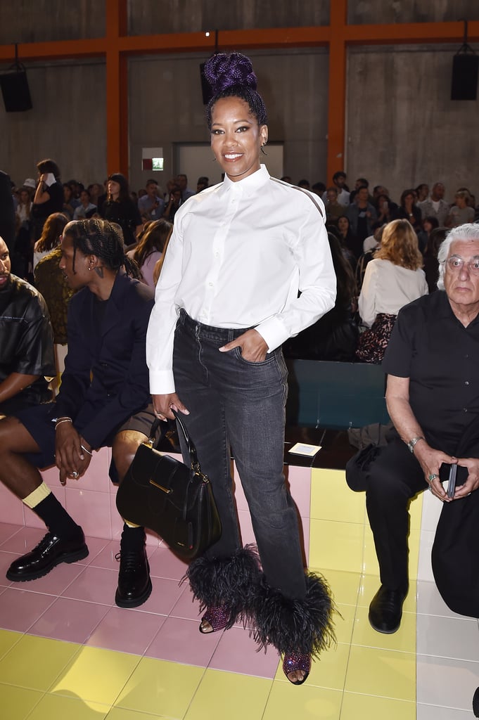 Regina King at the Prada Milan Fashion Week Show