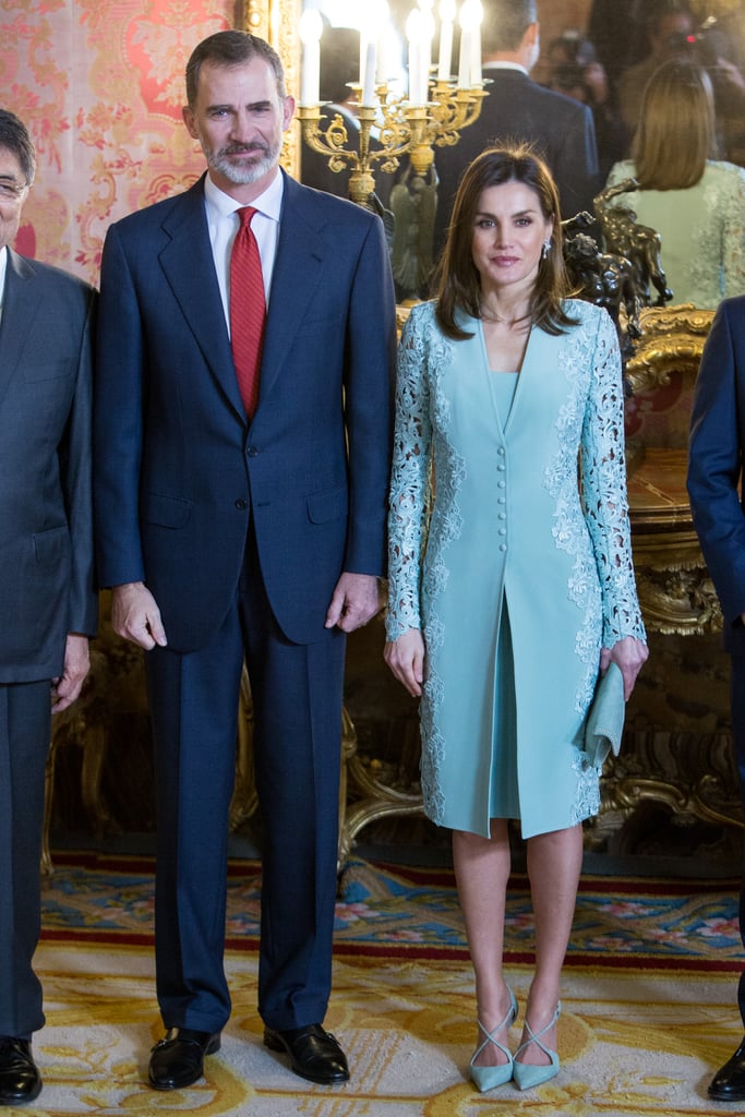 Letizia in Felipe Varela, April 2018