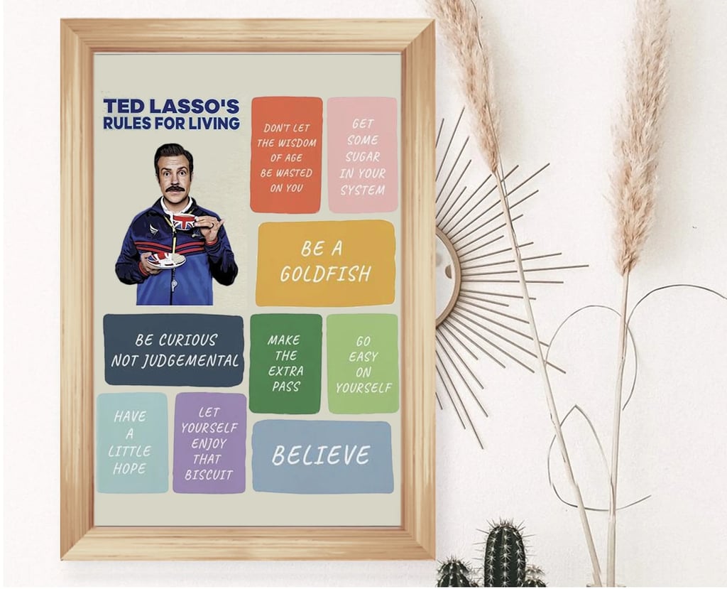 Uplifting Artwork: Ted Lasso's Rules Poster