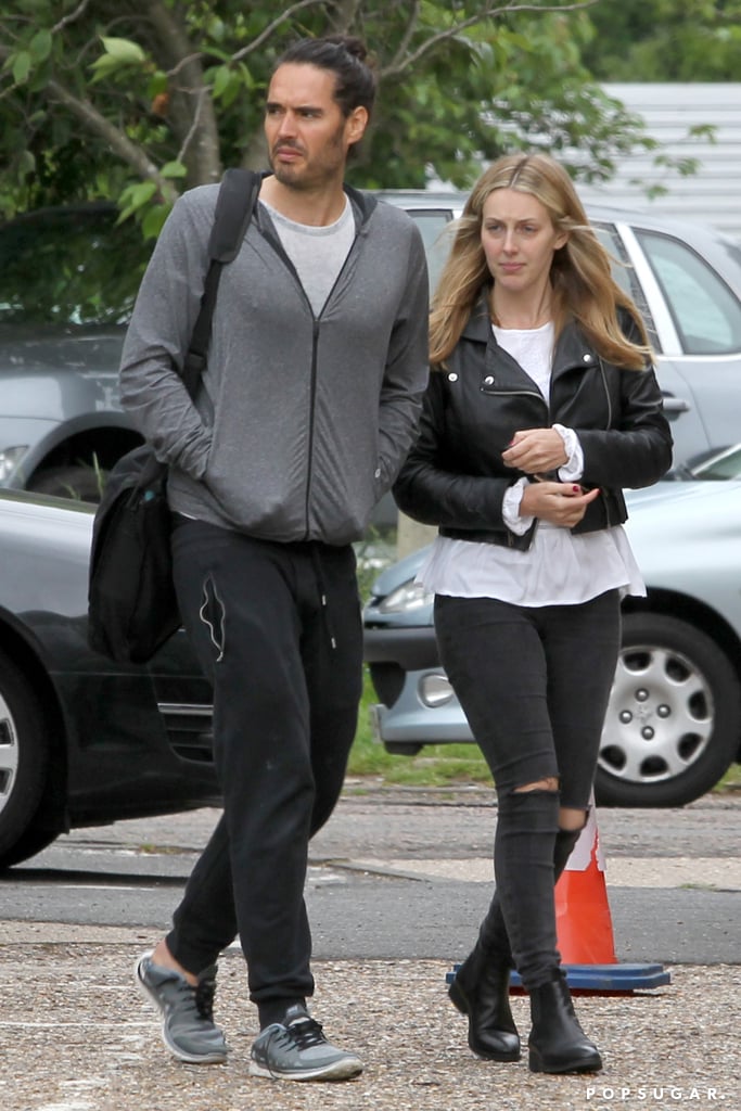 Russell Brand and Laura Gallacher
