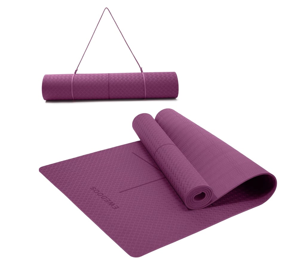 Ewedoos Eco-Friendly Yoga Mat ($33)
Pro-surfer Tia Blanco is also a yoga fanatic, and this eco-friendly yoga mat, made from recyclable material, is her exercise tool of choice. "I love this mat because it's not only affordable but also has amazing grip so that I can push myself in the poses," she says. It also has a center line, which allows you to double-check your form as you cycle through poses.