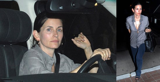 Courteney Cox Without Makeup at Madeo Restaurant in LA ...