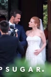 Jessica Chastain's Strapless Wedding Dress Is the Stuff of Minimalist Dreams