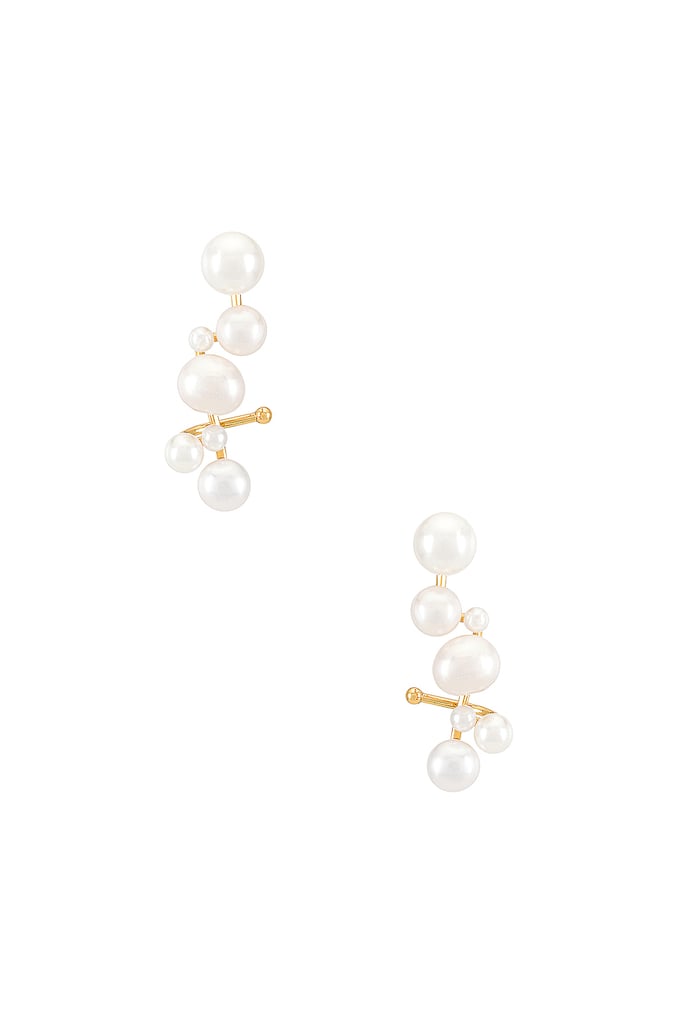 BaubleBar Soraida Pearl Ear Crawlers