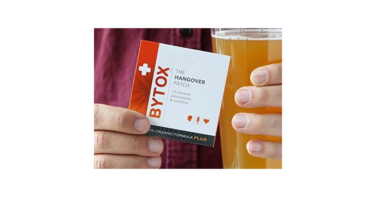 Apply One Bytox Hangover Prevention Patch at least 45 minutes