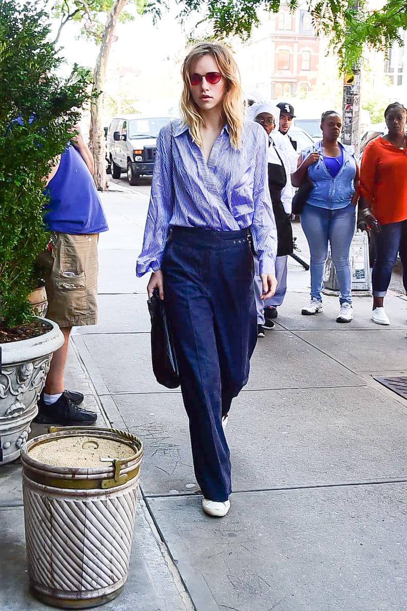 Suki Waterhouse Wore a Business-Casual Look