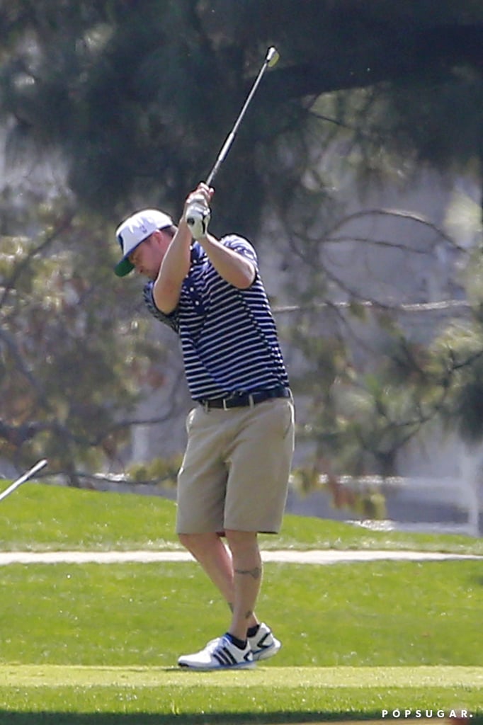A couple days after his cute date night with pregnant wife Jessica Biel, Justin Timberlake went golfing in LA on Friday.