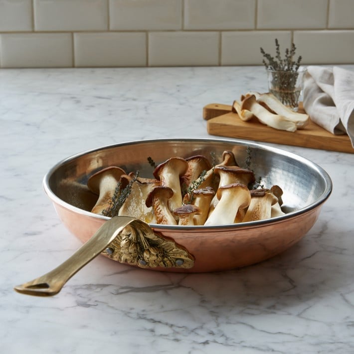 For Everyday Cooking: Ruffoni Historia Hammered Copper Fry Pan with Artichoke Handle