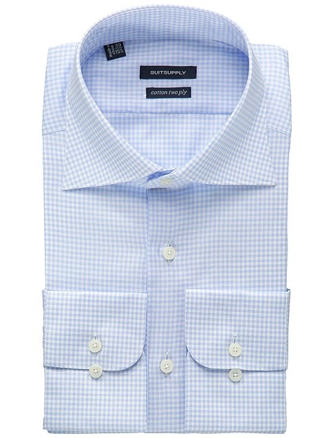 Suit Supply Light Blue Shirt ($79) | Street Style Stars at Fashion Week | POPSUGAR Fashion Photo 31