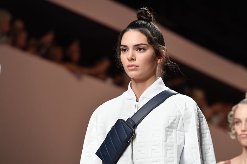 MILAN, ITALY - SEPTEMBER 20: Kendall Jenner walks the runway at the Fendi show during Milan Fashion Week Spring/Summer 2019 on September 20, 2018 in Milan, Italy.  (Photo by Jacopo Raule/Getty Images)