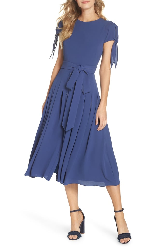 Gal Meets Glam Collection Bette Pleated Midi Dress