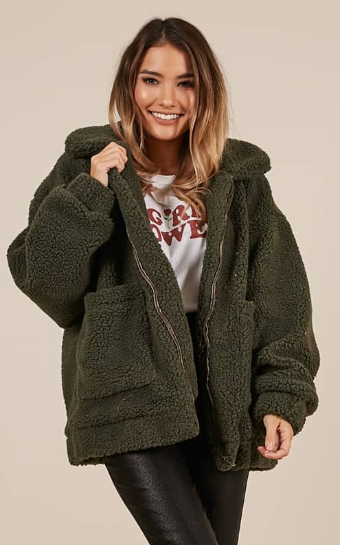 Ariana grande teddy jacket sale