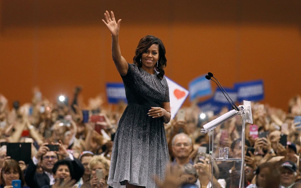 Michelle Obama Ombre Dress at Hillary Clinton Campaign 2016