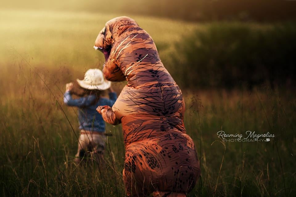 Mom Has Dinosaur Photo Shoot For Son With Autism