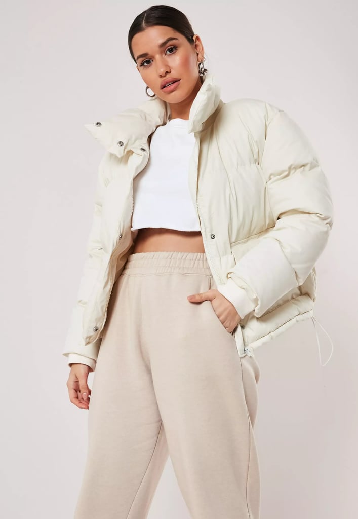 Missguided Cream Ultimate Puffer Jacket