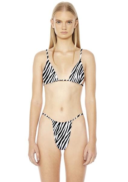 AEXAE Gathered Top in Zebra