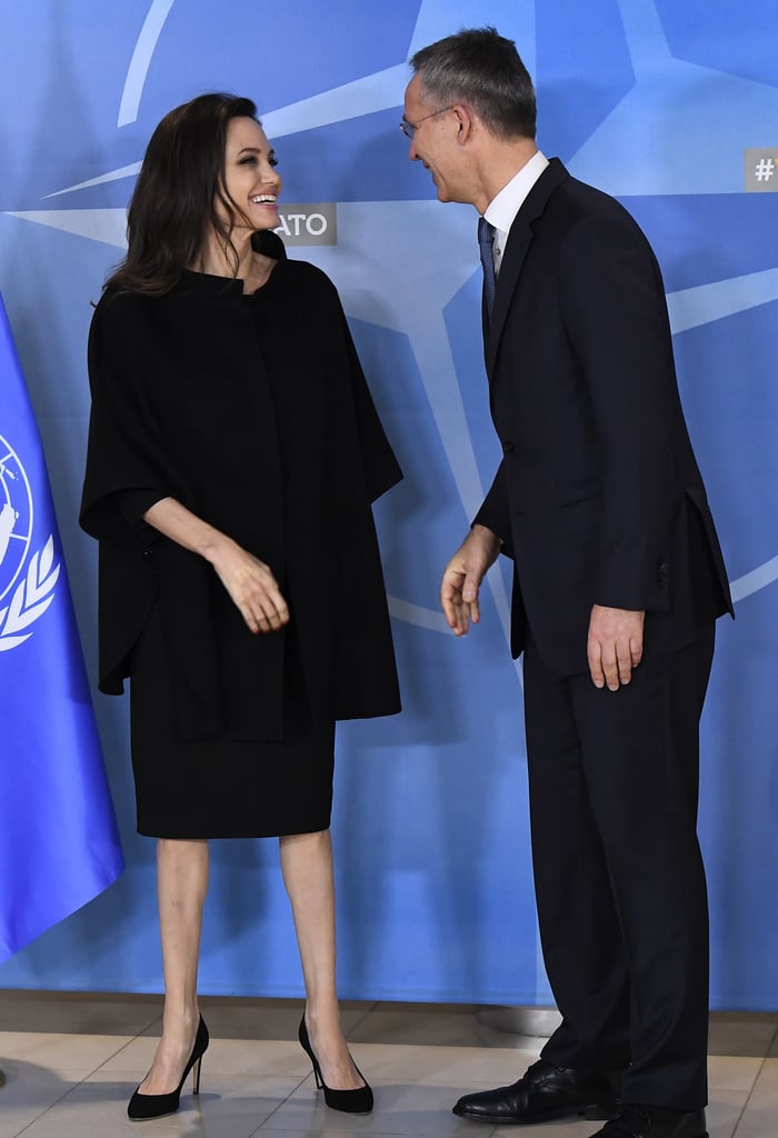 Angelina Jolie at NATO Headquarters in Belgium January 2018