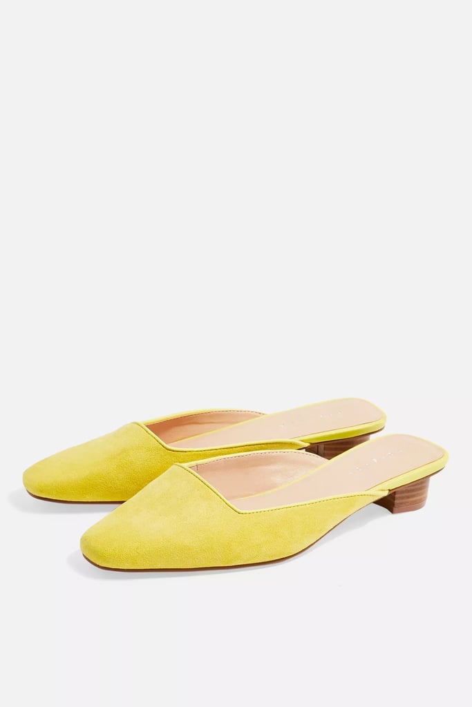 Topshop Amber Neon Square Toe Mules