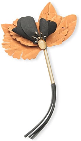 Marni Crystal-Embellished Flower Brooch