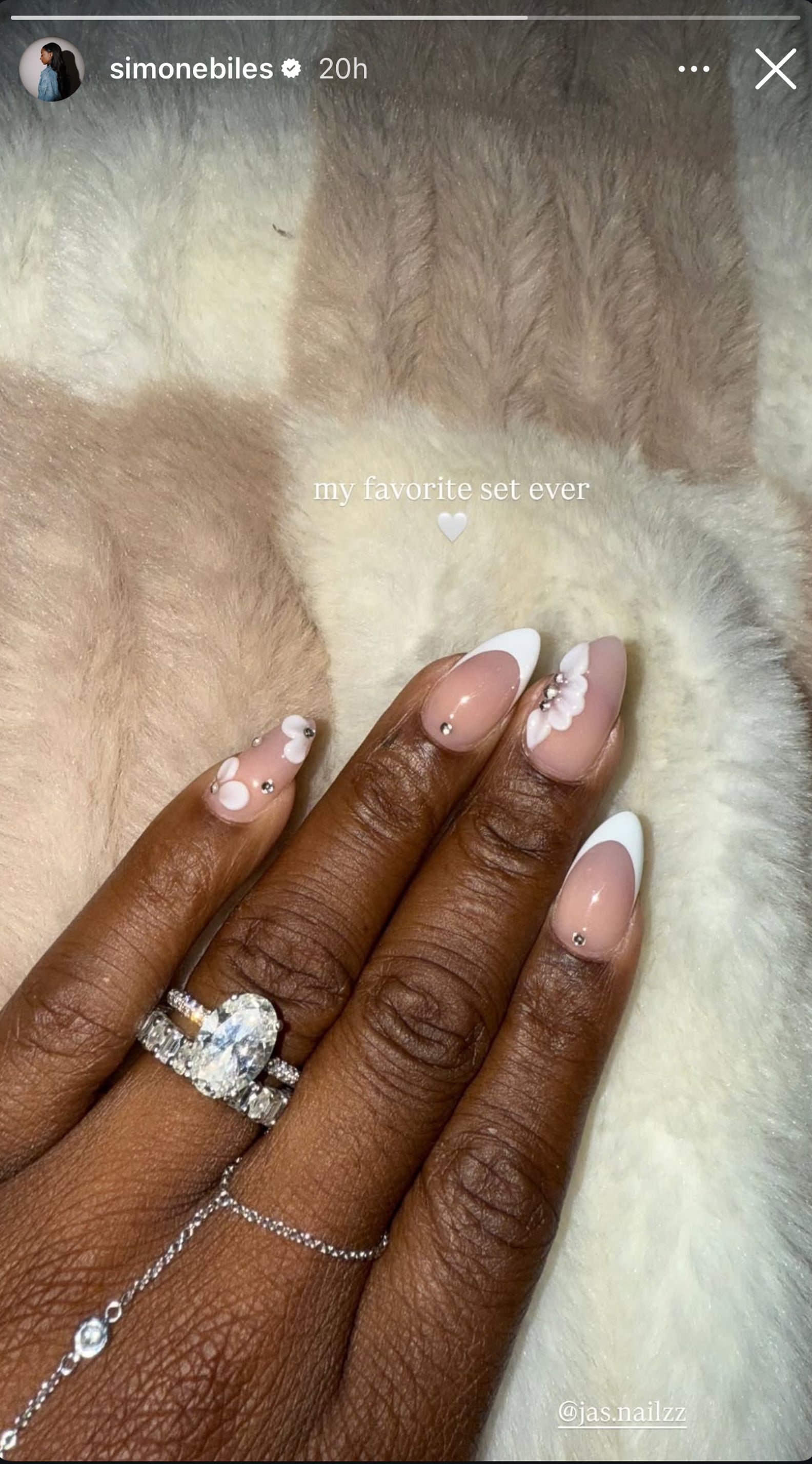 Simone Biles's Floral Nails Are Perfect For Spring PS Beauty