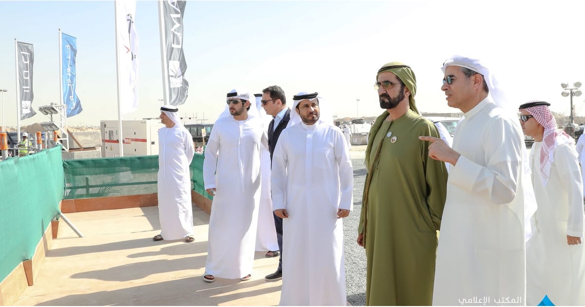 الشيخ محمد يزور برج خور دبي Popsugar Middle East Love