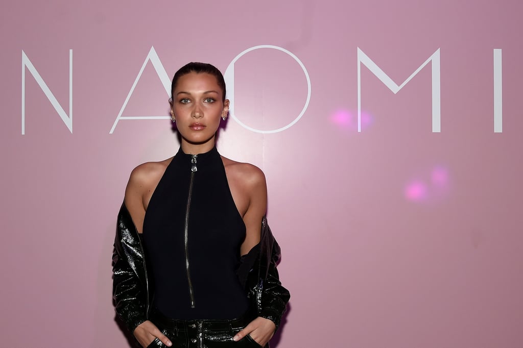 Bella Hadid Leather Outfit at Naomi Campbell's Party 2016