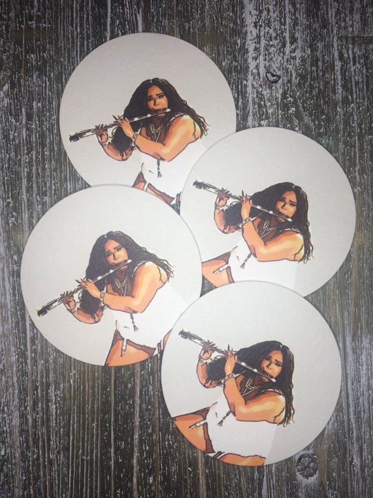 Lizzo Flute Paper Drink Coasters