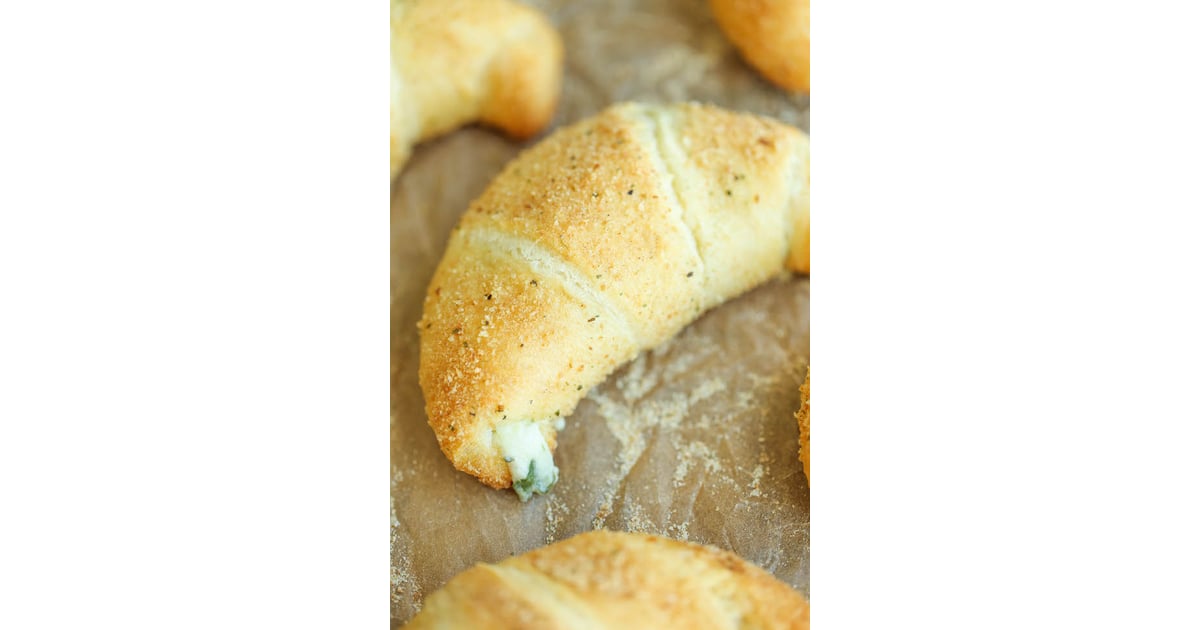 Spinach and Artichoke Dip RollUps The Best Recipes With Crescent