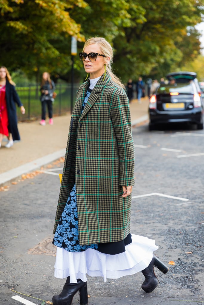 Wear Dramatic Platform Boots With a Feminine Dress