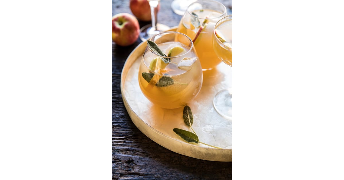 Harvest Apple Ginger Spritz Best Thanksgiving Cocktail Recipes 2019