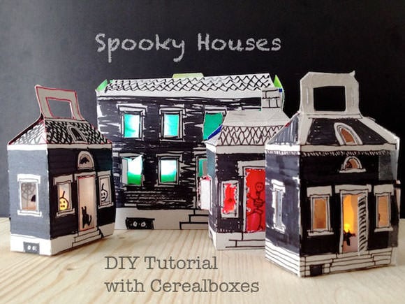 Light-Up Spooky Houses