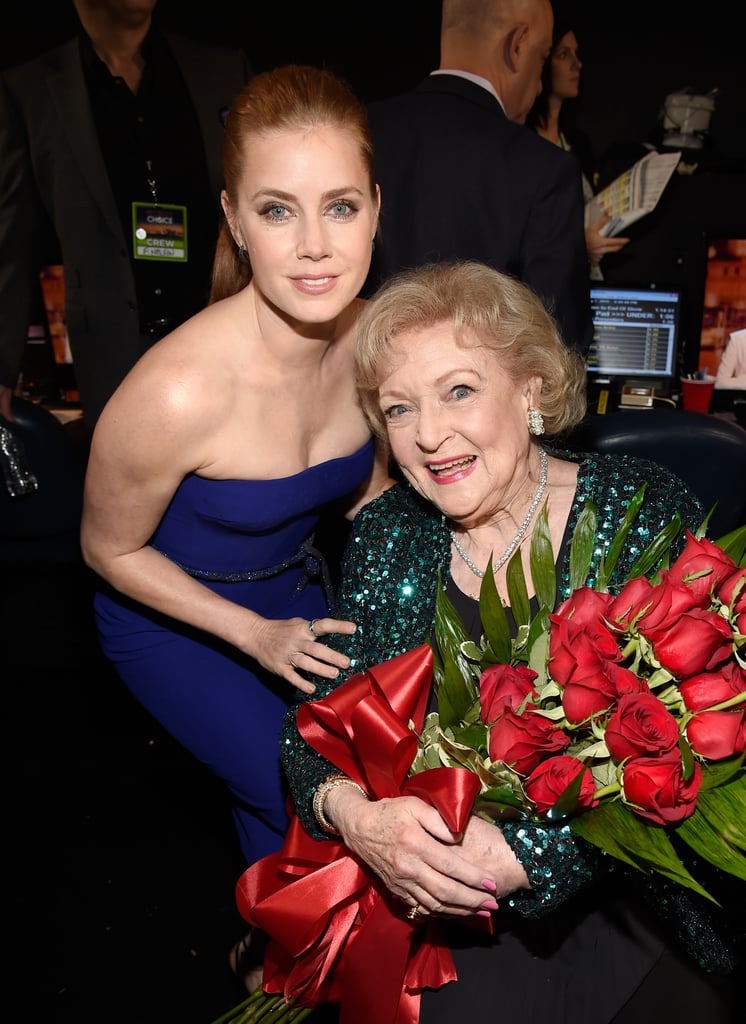 Amy Adams celebrated Betty White's big win.