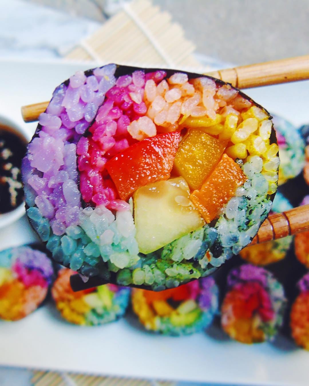 Rainbow sushi deals
