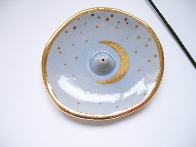 Starry Gold Moon Incense Holder