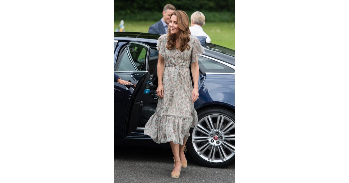 Kate Middleton's Midi Tea Dress June 2019 POPSUGAR Fashion Photo 2