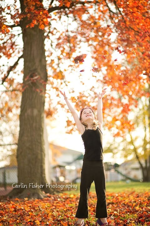 Playing in the Leaves