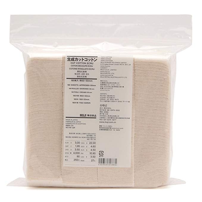 Muji Makeup Facial Soft Cut Cotton
