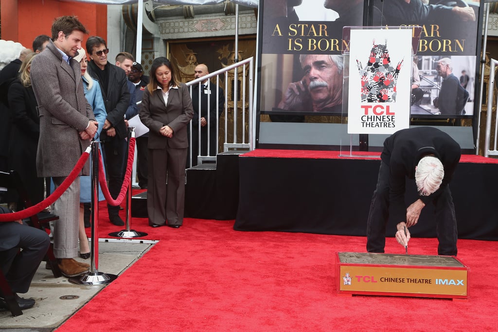 Lady Gaga Bradley Cooper at Sam Elliott's Handprint Ceremony