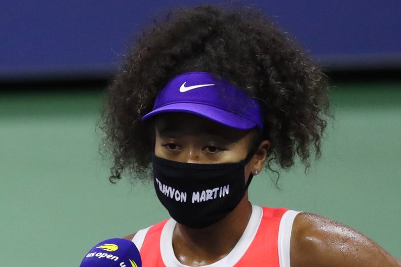 Naomi Osaka Wearing a Trayvon Martin Mask at the 2020 US Open