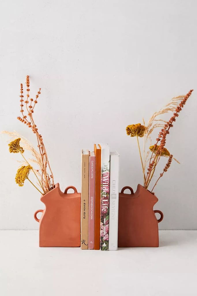 For the Bookshelf: Vase Bookend Set