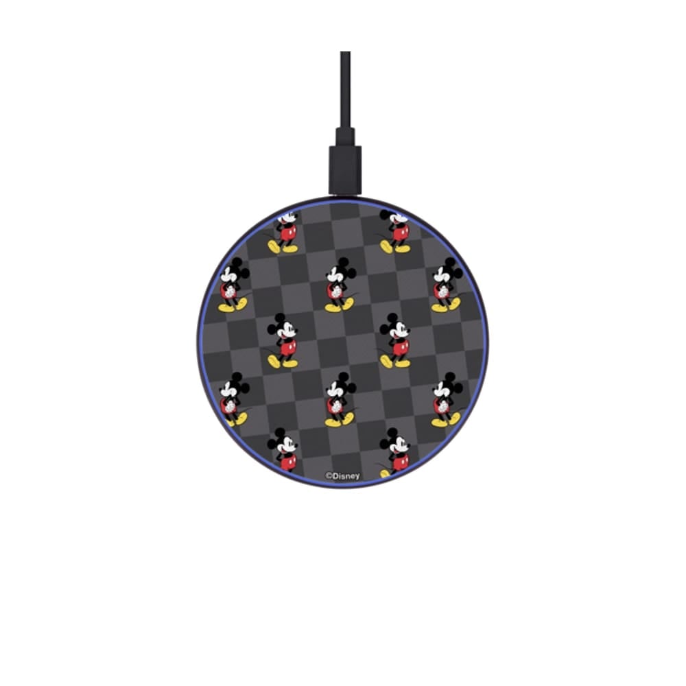 Checker Mickey - Black Wireless Charger