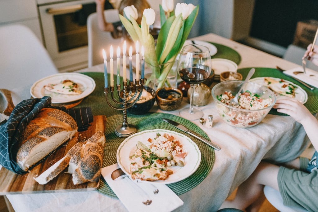 Hanukkah Food Zoom Background