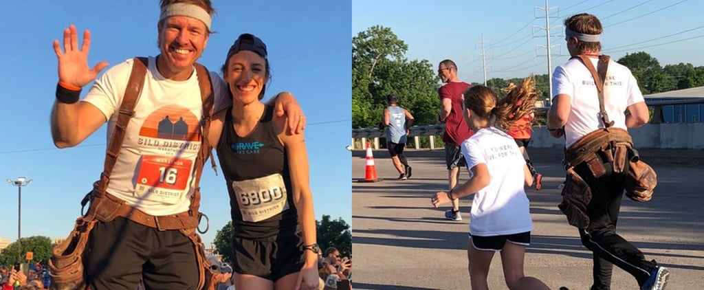 Joanna Gaines Supporting Chip For His First Marathon