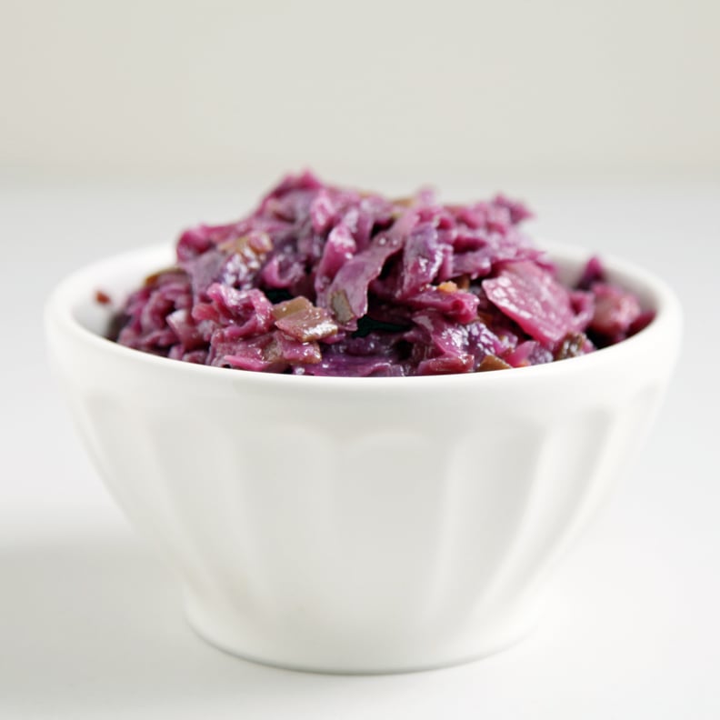 Red Cabbage Braised With Maple, Bacon, and Ginger