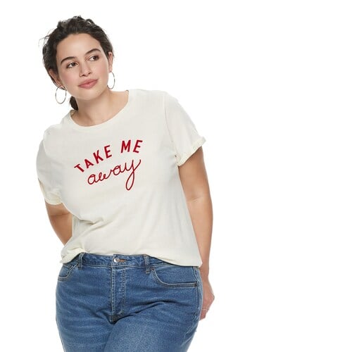 POPSUGAR Plus Size Slouchy Graphic Tee 