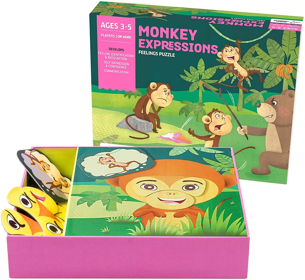 Chalk and Chuckles Monkey Expressions Preschool Feelings Puzzle