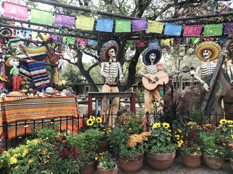 The mariachi skeletons will get you pumped for the rest of the experience in Frontierland.