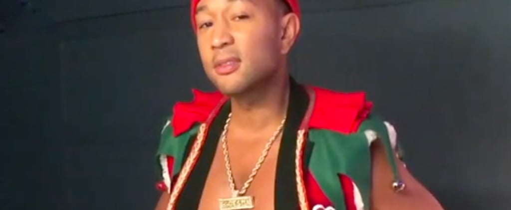 John Legend Dancing in Sexy Elf Costume Video