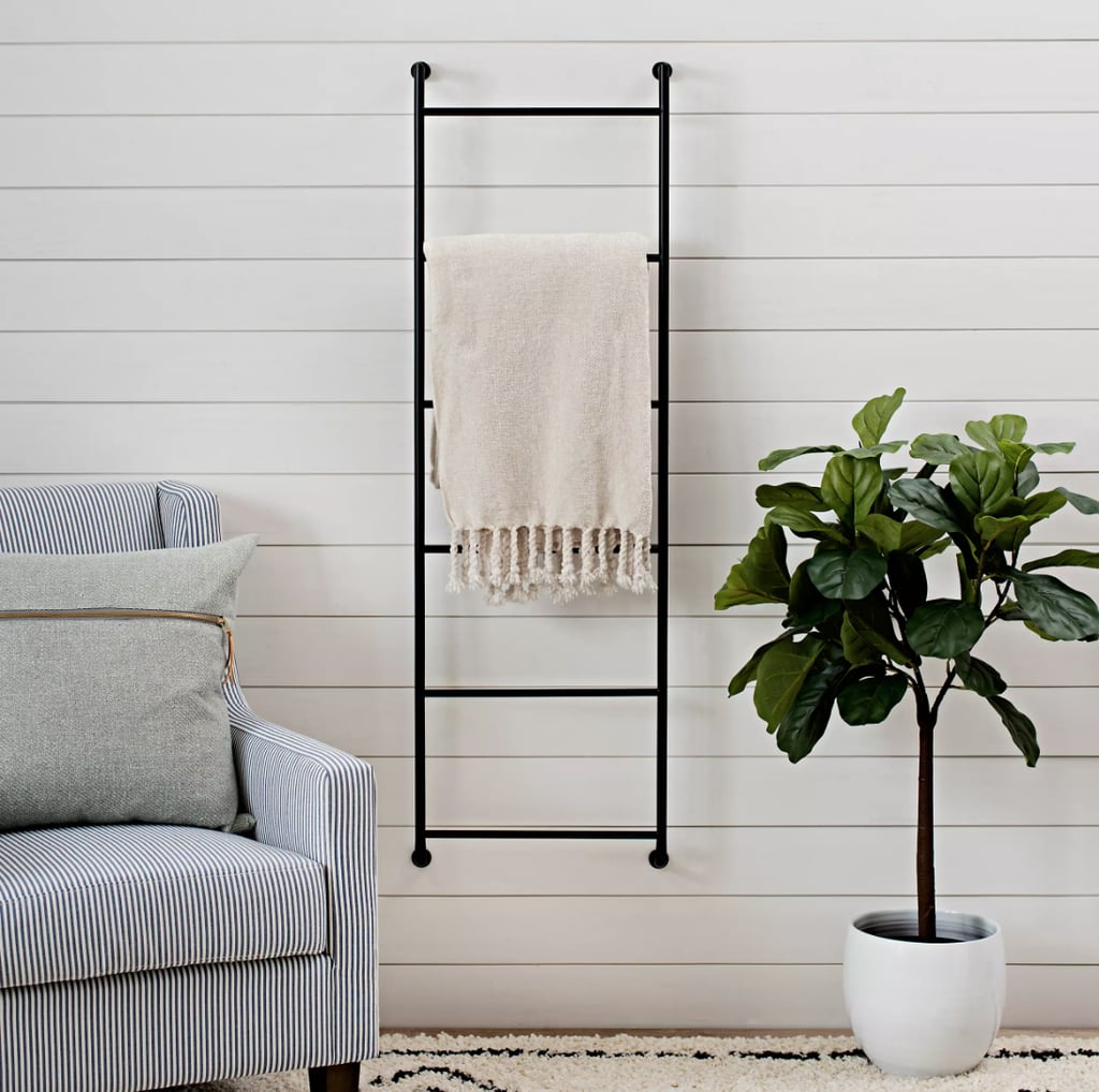 Blanket Ladders: Kirkland’s Black Metal Wall Ladder