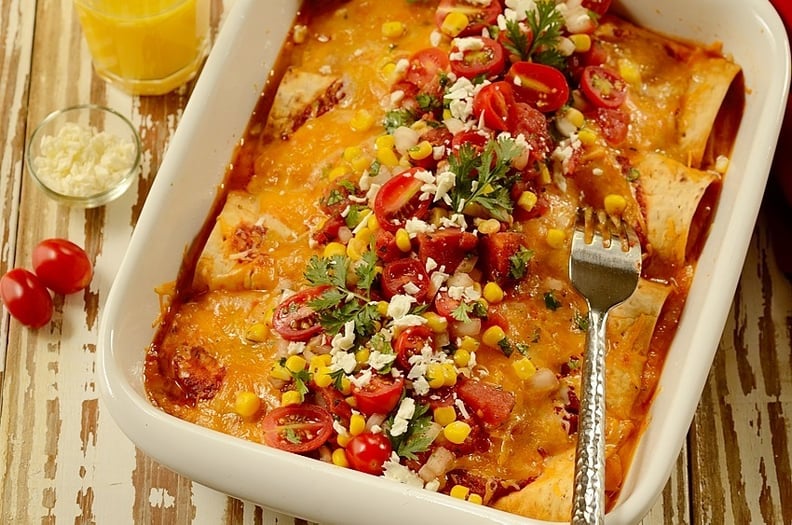 Flatbread Ham and Cheese Brazilian Enchilada Casserole